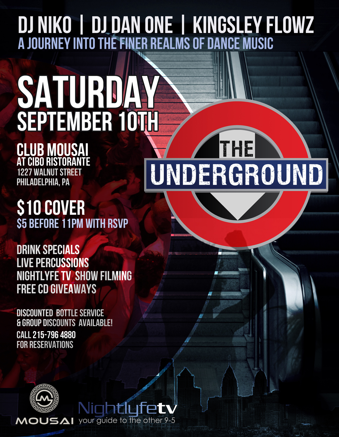 The Design of Rave In Underground Flyers